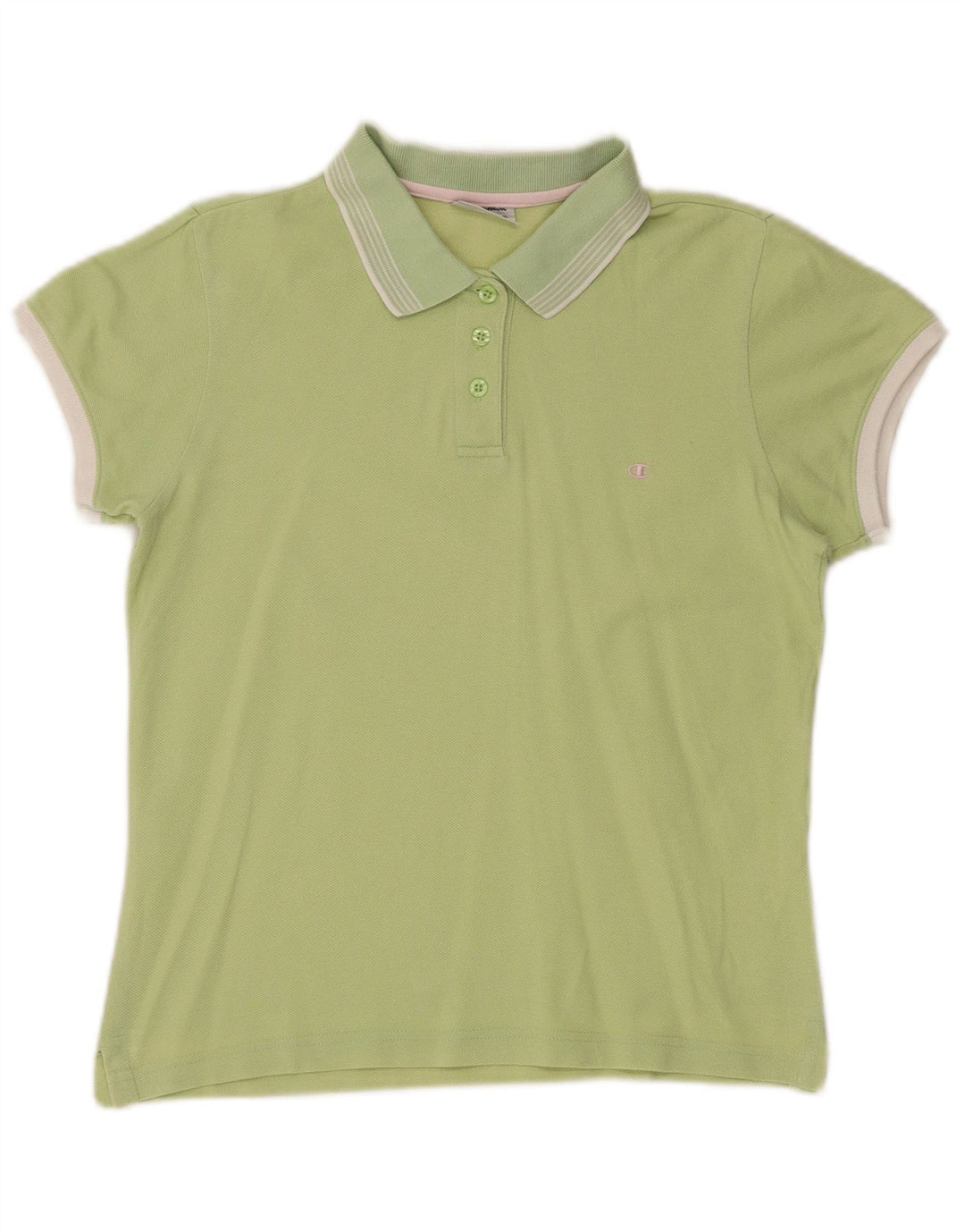 Tricou polo CHAMPION pentru femei UK 14 mare bumbac verde