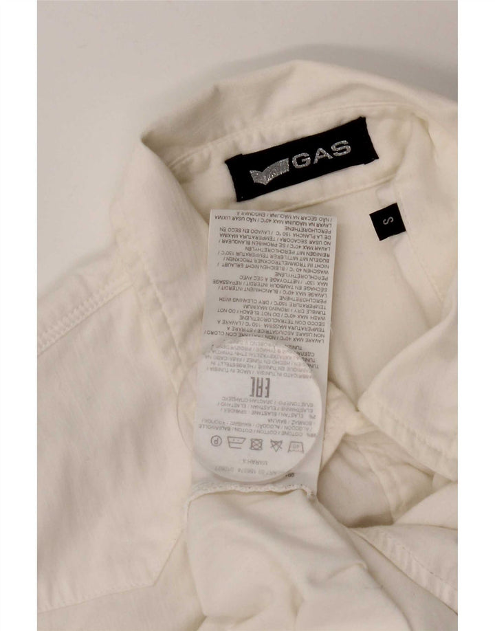Cămașă Gas Womens UK 10 Small White Bumbac
