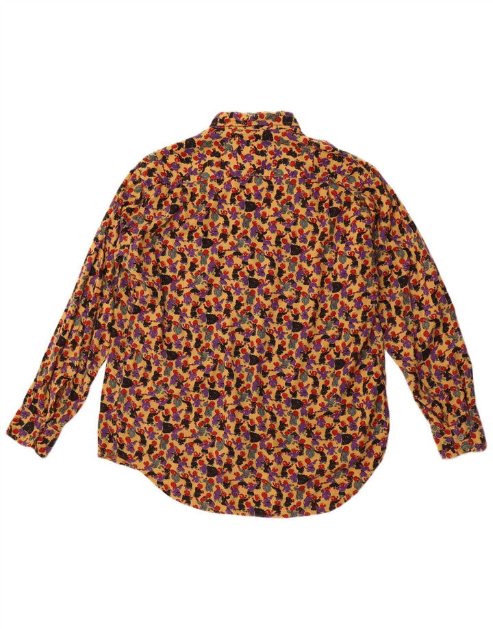 Cămașă pentru bărbați VINTAGE cu model abstract, mică, multicoloră