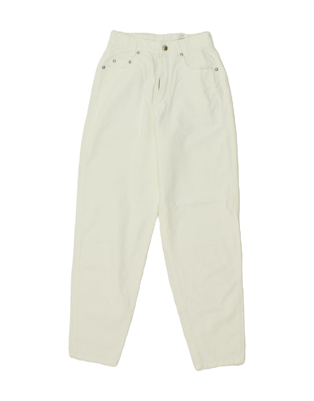 MAC Womens High Rise Slim Jeans EU 36 Small W26 L30 White Cotton Vintage Mac and Second-Hand Mac from Messina Hembry 