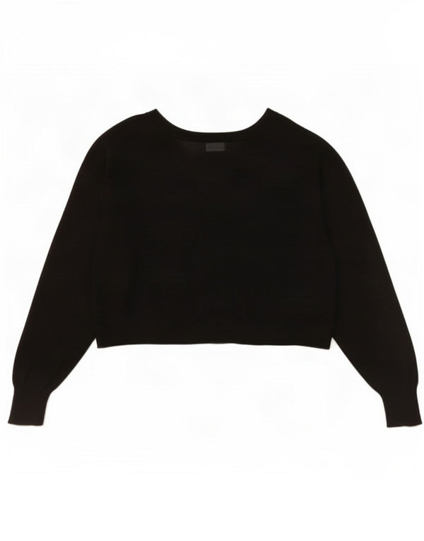 Pulover cardigan supradimensionat pentru femei Zara UK 14 Medium Black Viscose