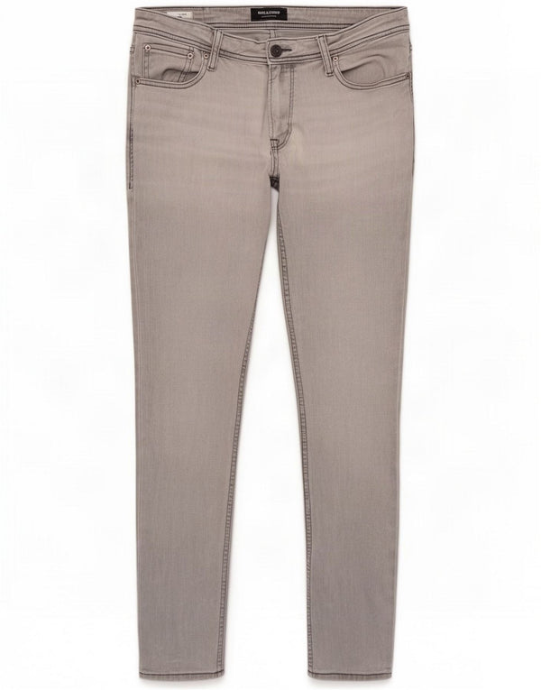 Jack & Jones Blugi pentru bărbați Liam Skinny W34 L34 Gri Bumbac