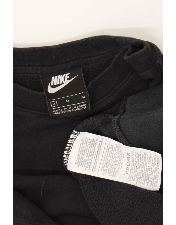 Pulover Nike Swoosh Graphic pentru bărbați, bumbac mediu negru