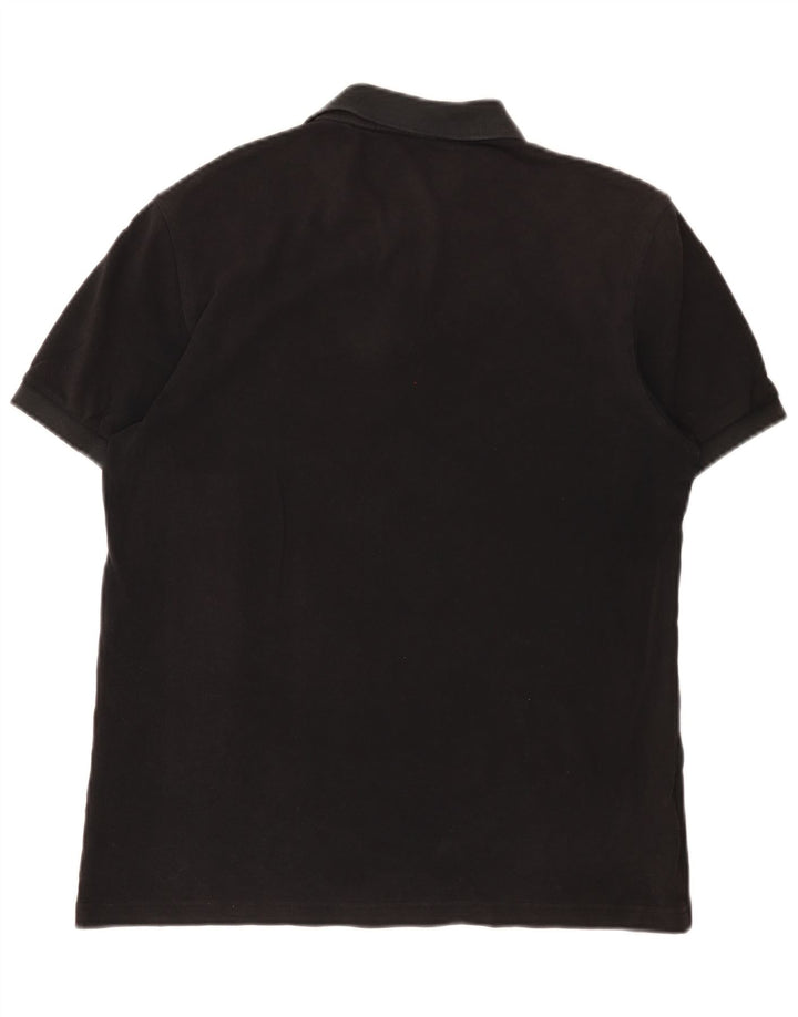 Cămașă polo Fred Perry pentru bărbați, bumbac mediu negru