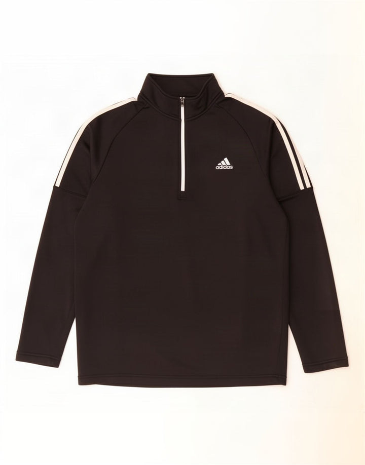 Trening pentru bărbați Adidas, cu fermoar și gât, XL, poliester negru