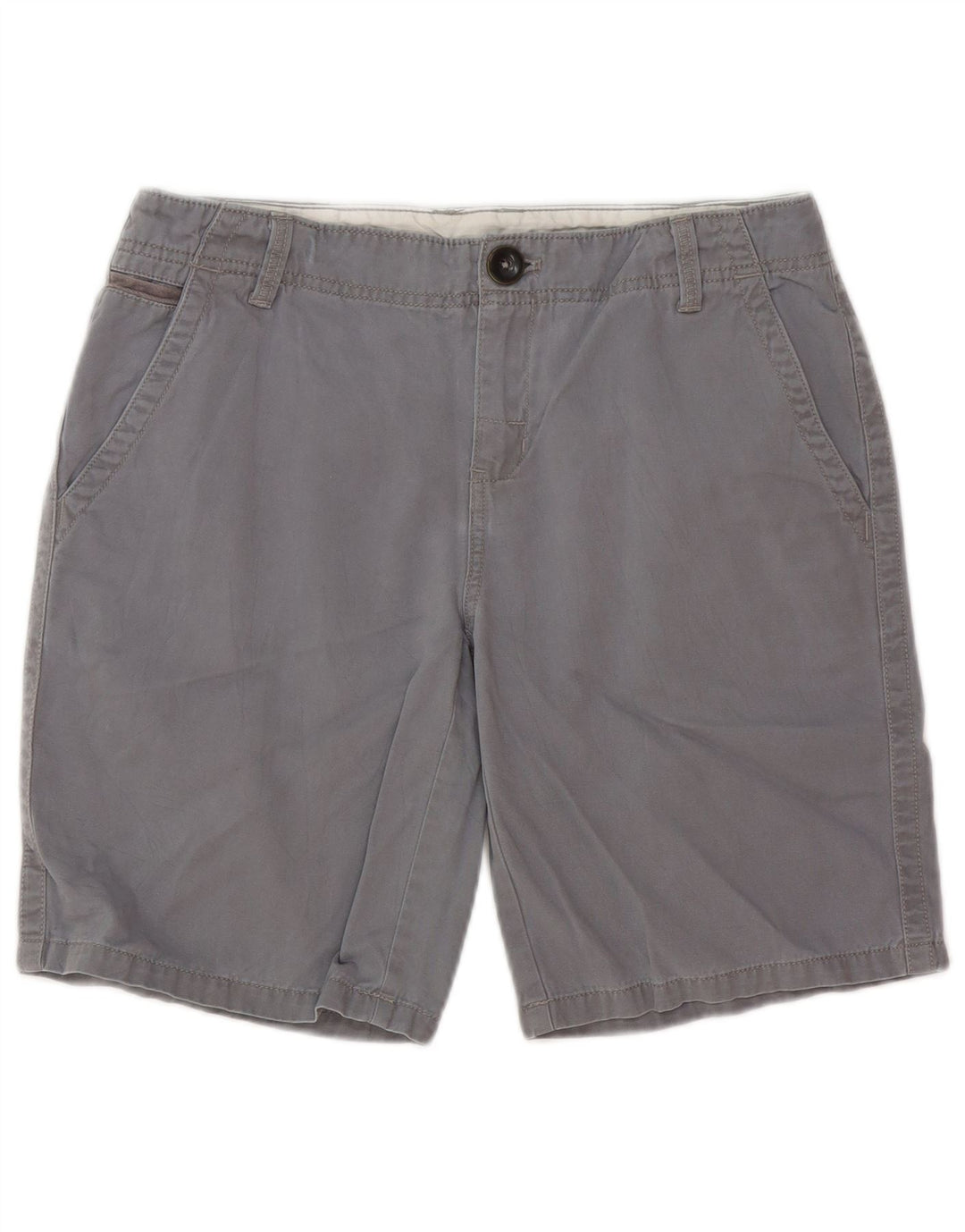 Pantaloni scurti chino pentru femei Eddie Bauer US 8 Medium W30 bumbac gri