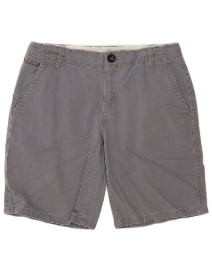 Pantaloni scurti chino pentru femei Eddie Bauer US 8 Medium W30 bumbac gri