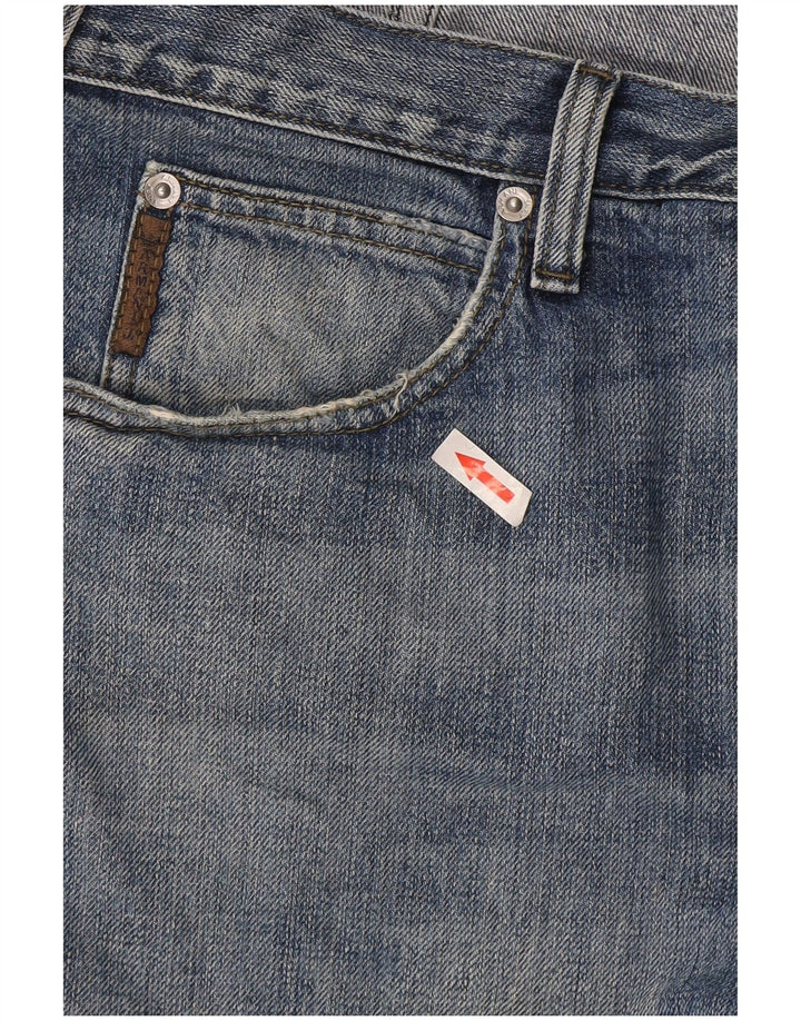 Blugi drepti pentru bărbați Armani W36 L34 Bumbac albastru
