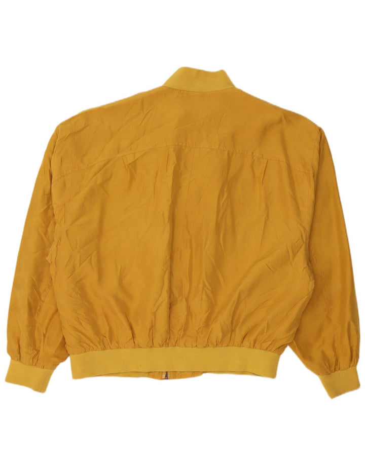 Jockey Bomber Jacket pentru bărbați UK 40 Large Yellow Silk