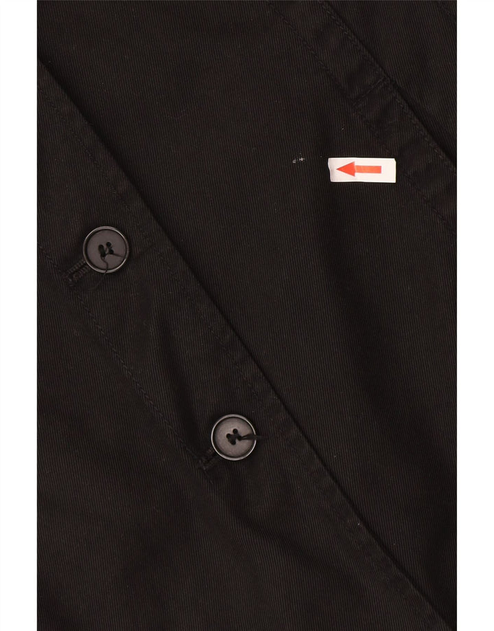 Massimo Dutti Jachetă utilitare pentru femei UK 16, mare, negru, bumbac