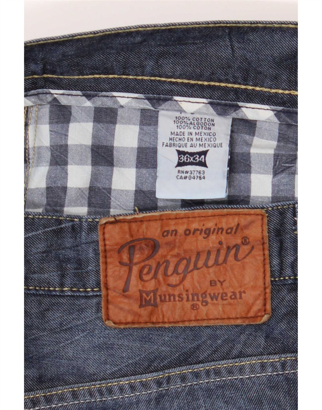 Blugi slim pentru bărbați Penguin W36 L34 Bumbac albastru