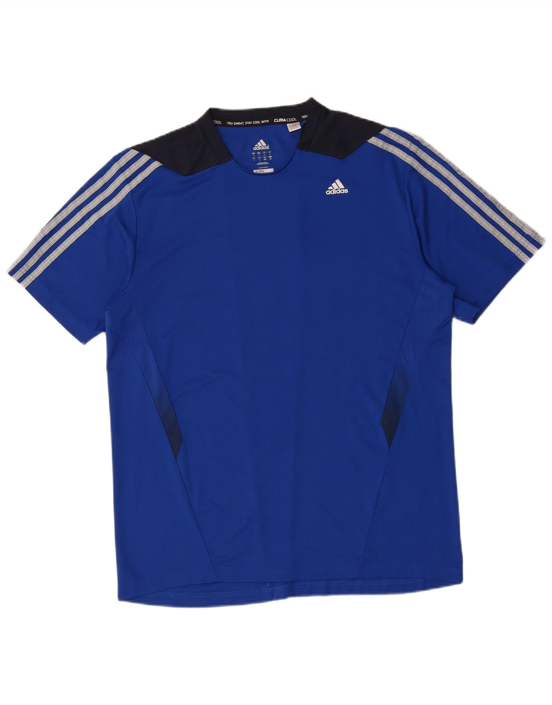 Tricou ADIDAS Climacool pentru bărbați Top mare, albastru, poliester color bloc