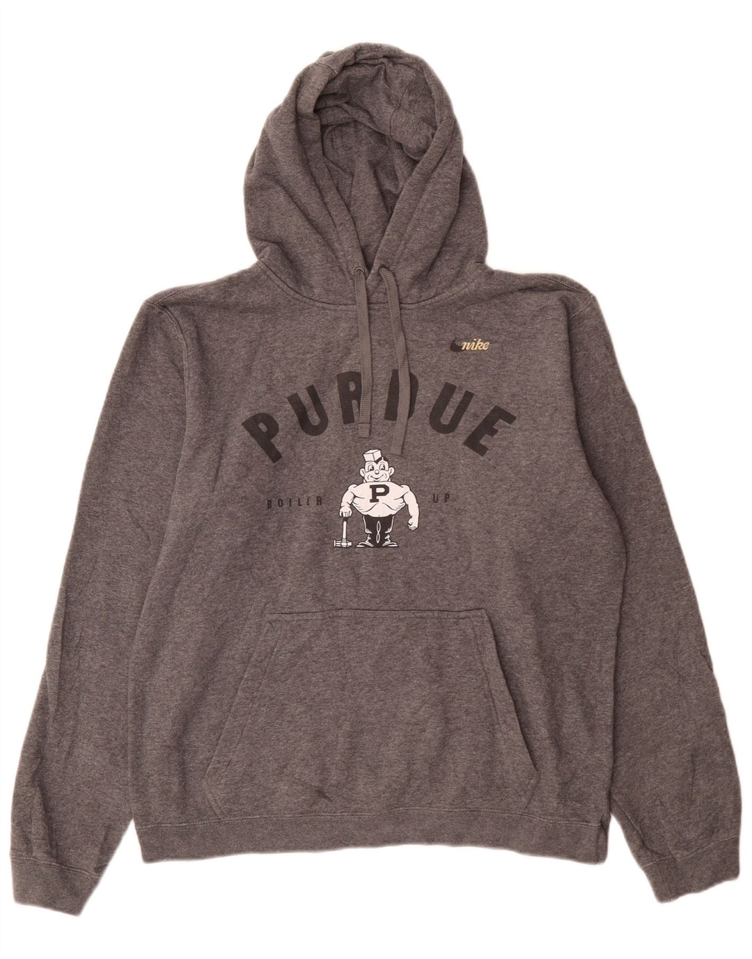 Pulover Nike Purdue Graphic pentru bărbați, bumbac, gri mediu