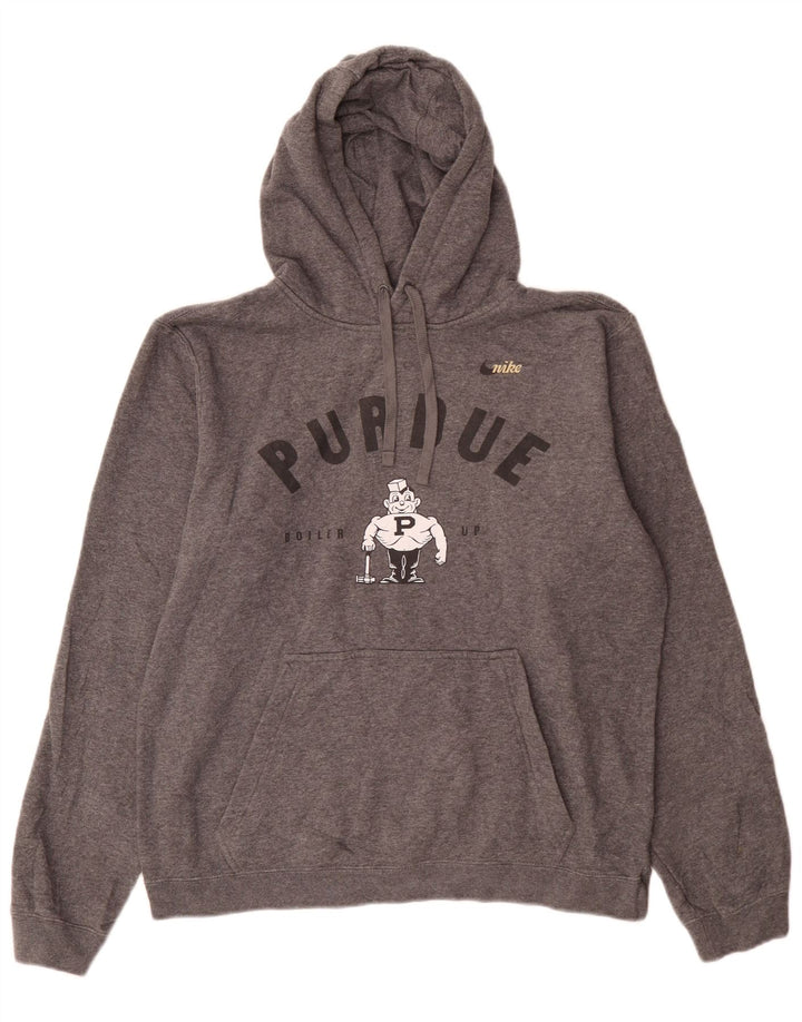 Pulover Nike Purdue Graphic pentru bărbați, bumbac, gri mediu