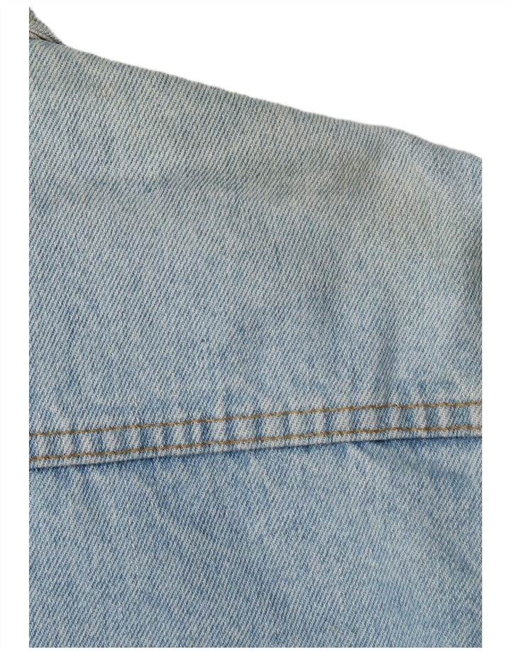 Jachetă Weipper Crop Denim pentru femei UK 16 Large Blue