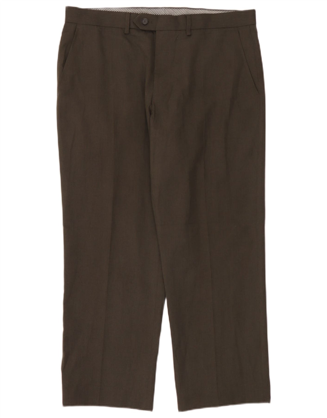 Marks & Spencer Pantaloni drepți pentru bărbați L36 L29 Poliester maro
