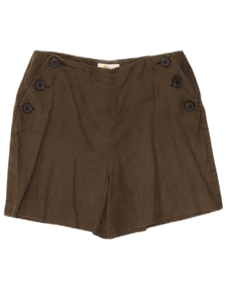 Pantaloni scurti chino Boden pentru femei UK 12 Medium W32 Khaki Linen