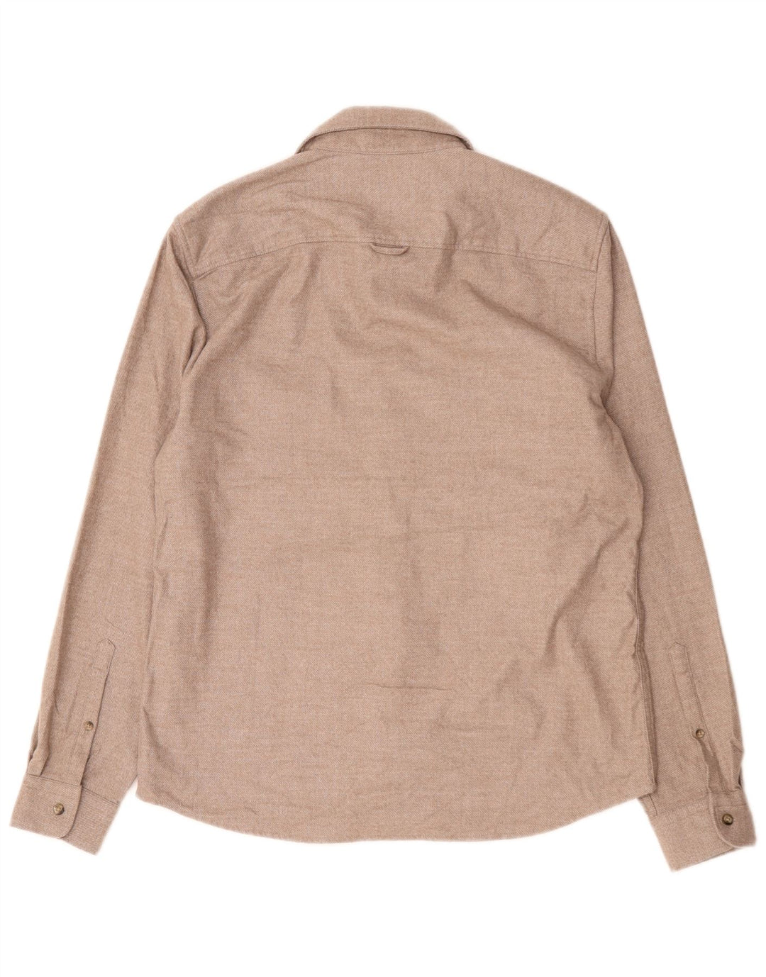 Cămașă de flanel pentru bărbați Reiss, XL, poliester cu pete, bej