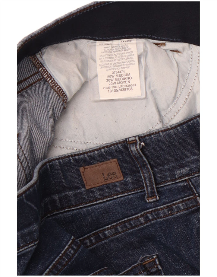 Pantaloni scurți din denim LEE, cu talie medie, cu talie medie US 20 3XL W40, bumbac albastru