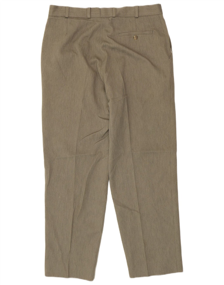 Pantaloni chino drepți pentru bărbați Marks & Spencer L36 L31 poliester gri