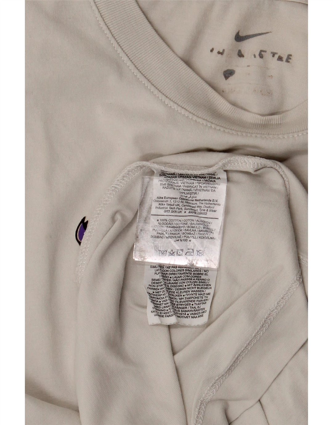 Tricou grafic pentru bărbați NIKE Top mare din bumbac alb