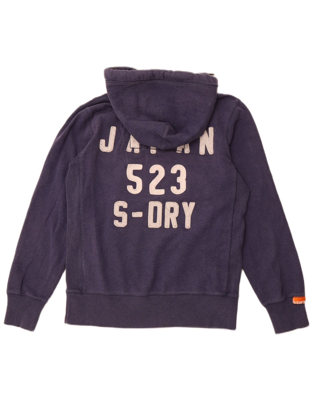 SUPERDRY Hanoră grafică pentru bărbați, bumbac mediu, albastru bleumarin
