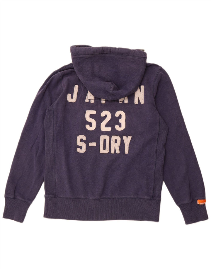 SUPERDRY Hanoră grafică pentru bărbați, bumbac mediu, albastru bleumarin
