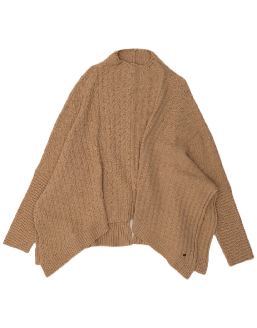 Pulover poncho pentru femei Ted Baker UK 16 mare, bej, poliamidă