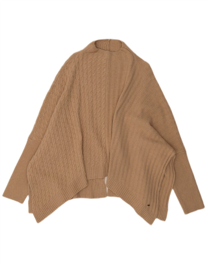 Pulover poncho pentru femei Ted Baker UK 16 mare, bej, poliamidă