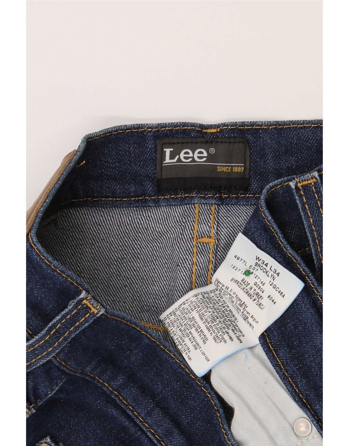 Blugi Lee Brooklyn Straight pentru bărbați L34 L34 Bumbac albastru