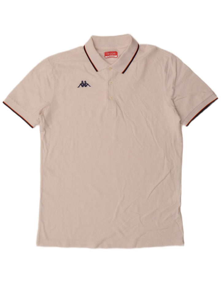 Tricou polo pentru bărbați Kappa, mare, alb