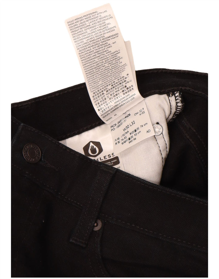 Blugi Levi's 511 Slim pentru bărbați W30 L32 bumbac negru