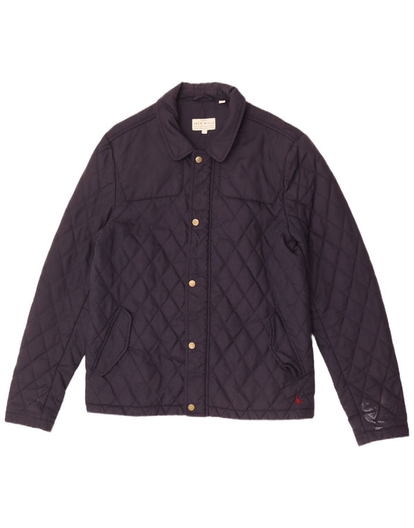 Jack Wills Jachetă matlasată pentru bărbați UK 40, mare, nailon bleumarin