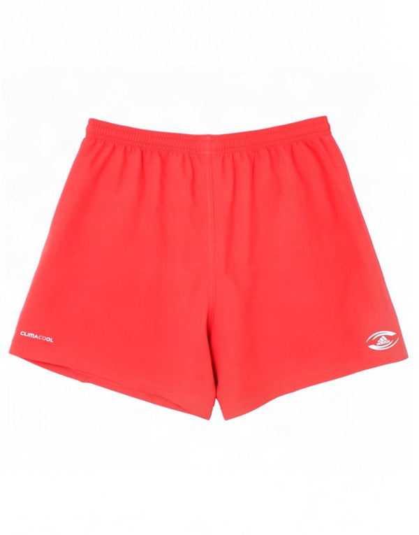 Pantaloni scurți sport adidas Climacool pentru băieți 15-16 ani poliester roșu
