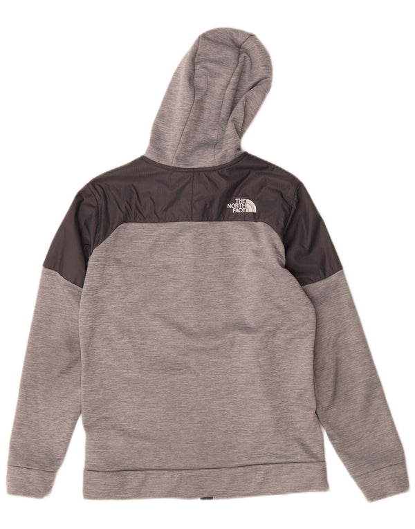 Pulover cu capota cu fermoar The North Face pentru băieți 15-16 ani 2XL, gri, bloc de culoare