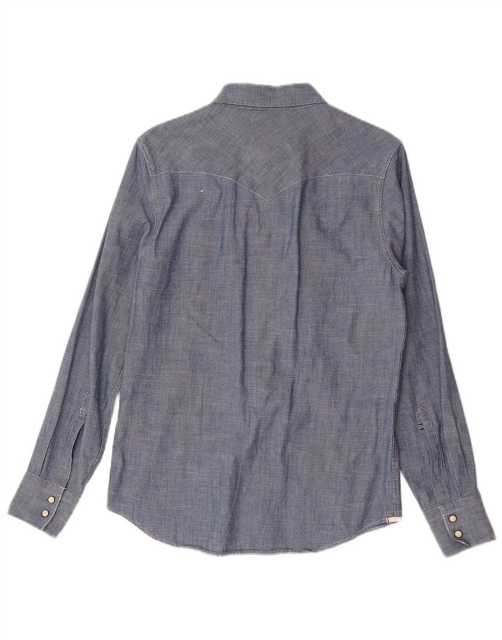 Cămașă Levi's Slim Fit pentru bărbați, bumbac albastru mic