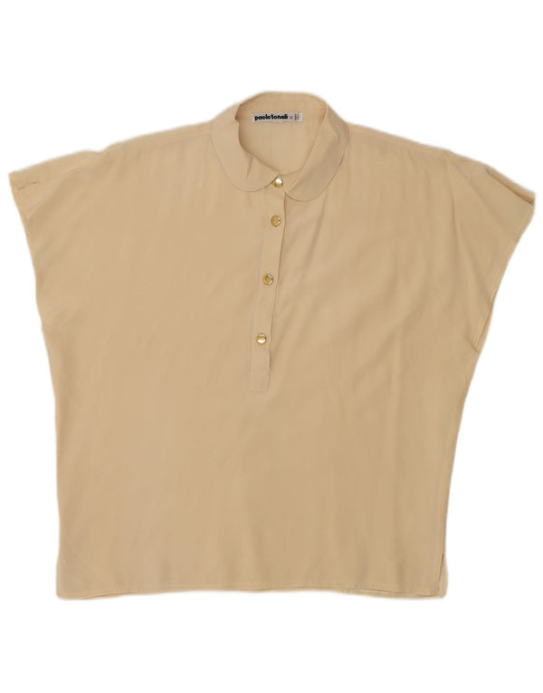 Bluză supradimensionată pentru femei Paolo Tonali Top UK 10 Small Beige