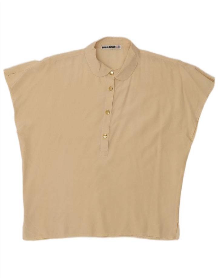Bluză supradimensionată pentru femei Paolo Tonali Top UK 10 Small Beige