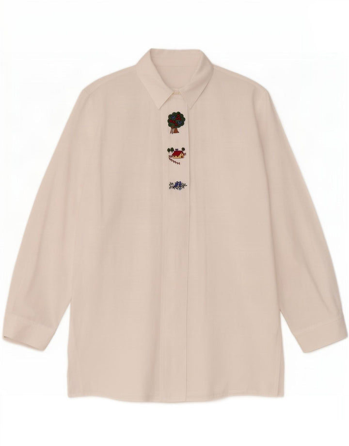 Cămașă Vintage pentru femei UK 16 Large White