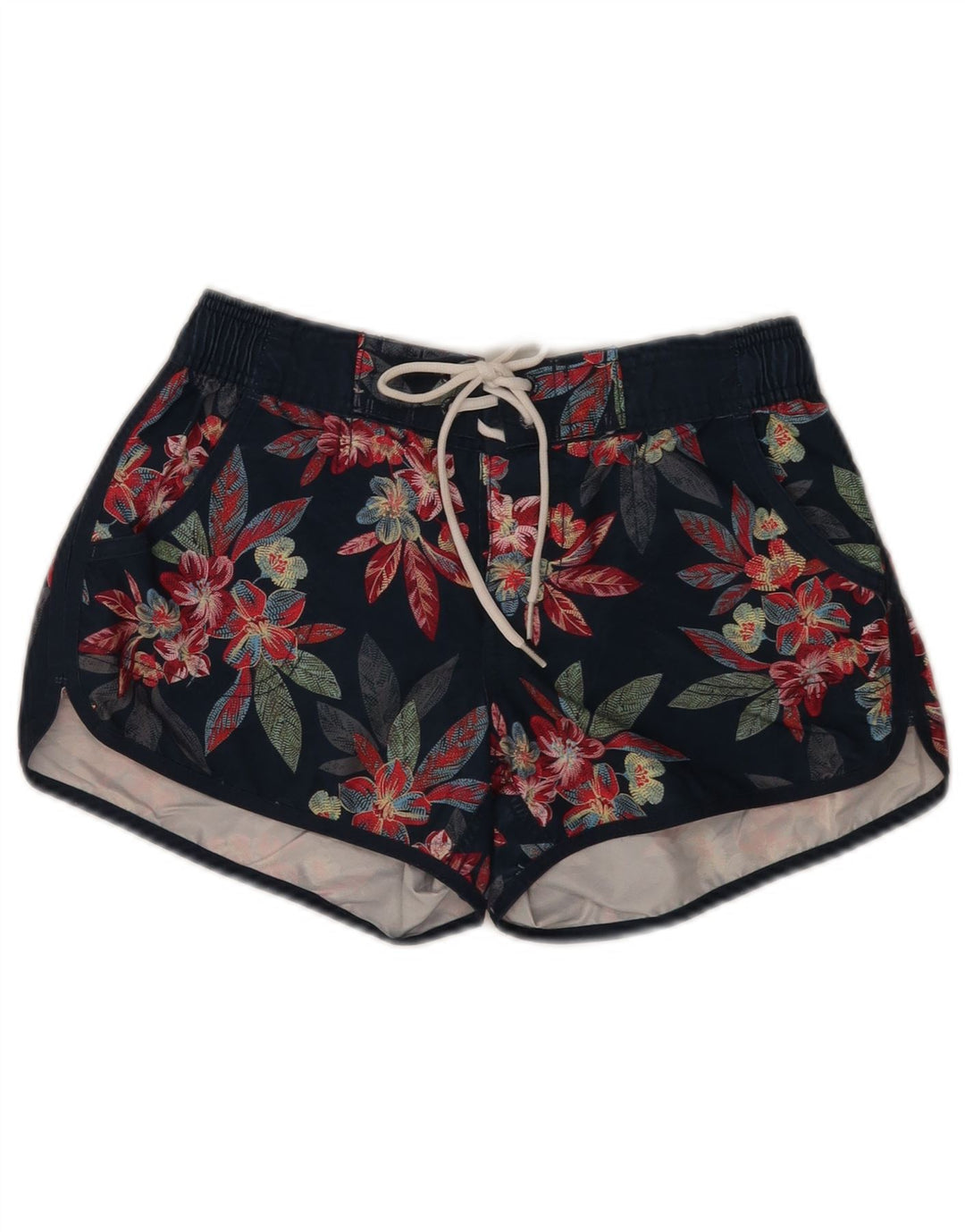 Fat Face, damă, pantaloni scurți de înot UK 8 mic, bleumarin, floral, poliester