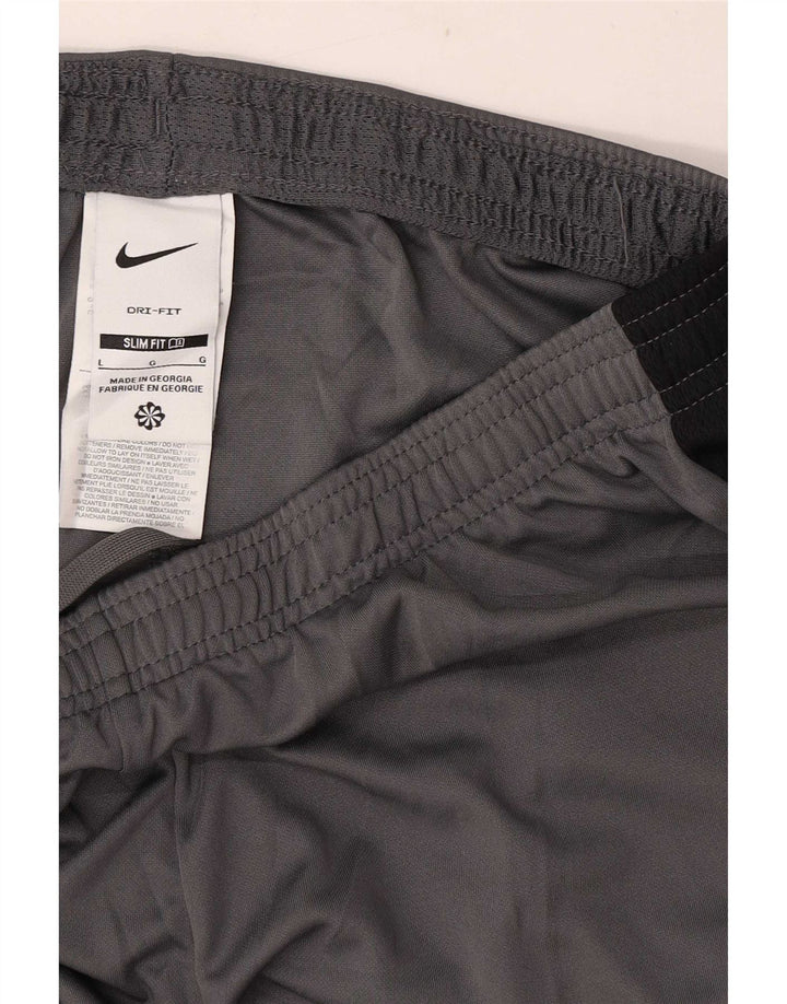 Pantaloni scurți sport subțiri Nike Dri Fit pentru bărbați, mari, gri, poliester color bloc