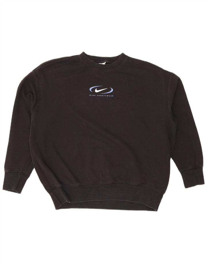Pulover pentru bărbați Nike Graphic Loose Fit, bumbac mediu negru