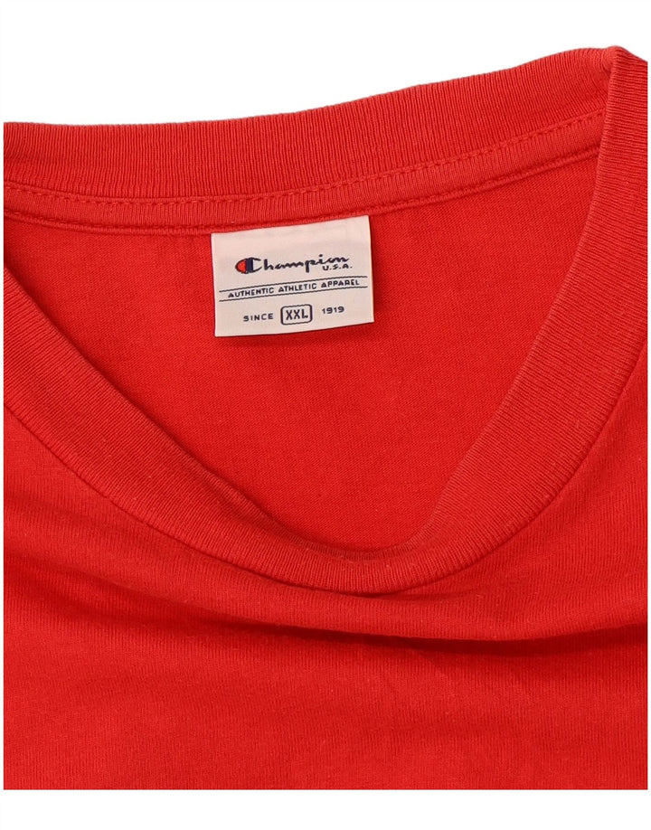 Tricou grafic pentru bărbați CHAMPION Top 2XL Roșu