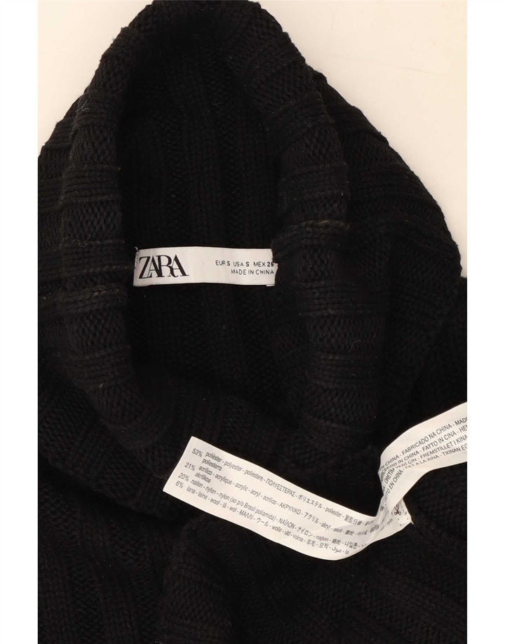 Vesta pentru femei Zara UK 10 Poliester negru mic