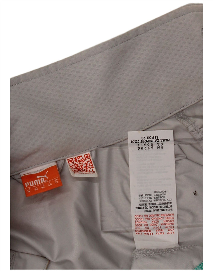 PUMA Womens Tracksuit Top Jacket UK 12 Medium  Grey Colourblock Polyester