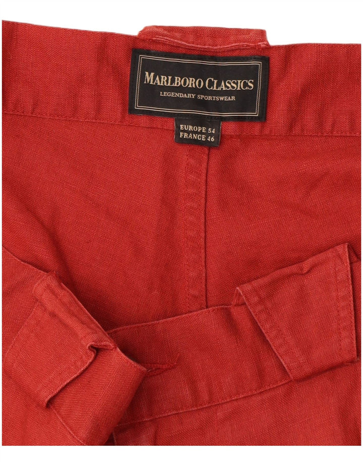 Pantaloni scurți Marlboro Classics pentru bărbați EU 54 2XL W34 In roșu