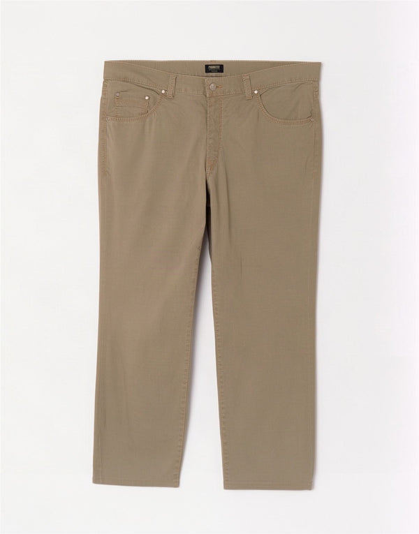 Pantaloni casual drepti pentru bărbați Pioneer Rando W42 L30 bumbac bej