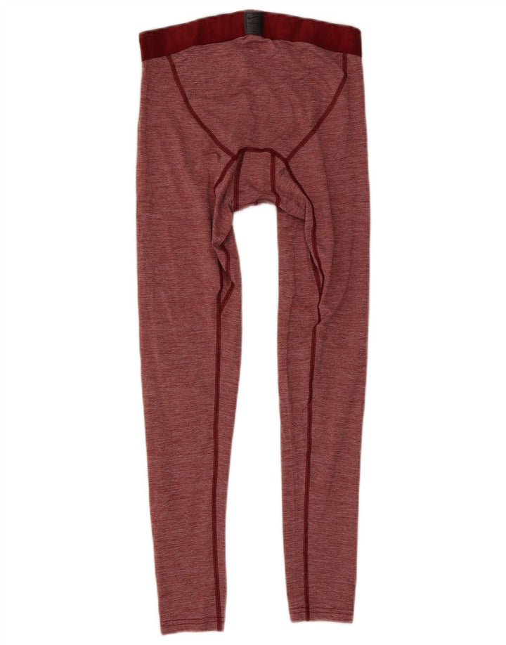 Leggings crop Nike Dri Fit pentru bărbați, poliester cu pete roșii medii