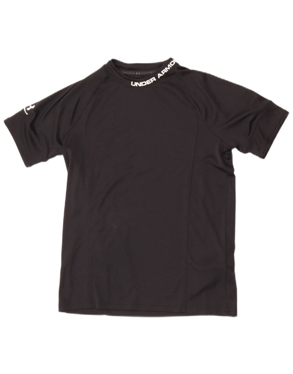 Tricou grafic Under Armour pentru fete Heat Gear Top 13-14 ani XL Negru