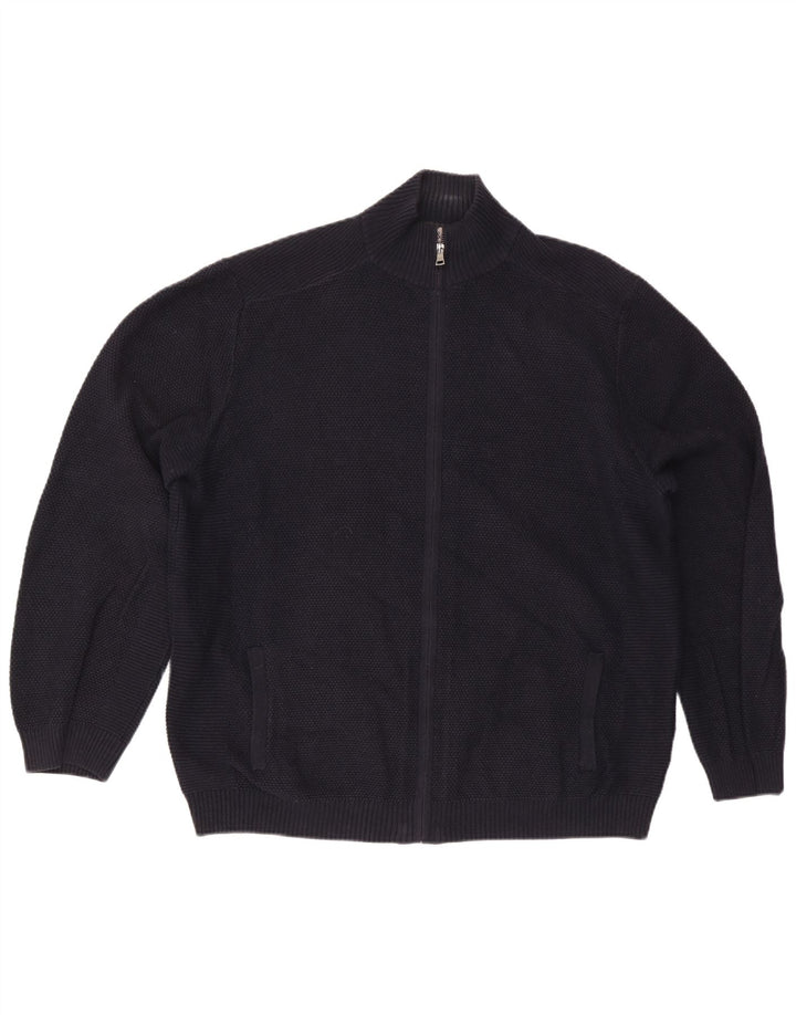 Pulover cardigan pentru bărbați Marks & Spencer, bumbac bleumarin 2XL